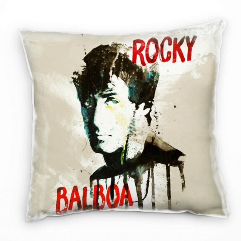 Rocky Balboa Deko Kissen Bezug 40x40cm für Couch Sofa Lounge Zierkissen