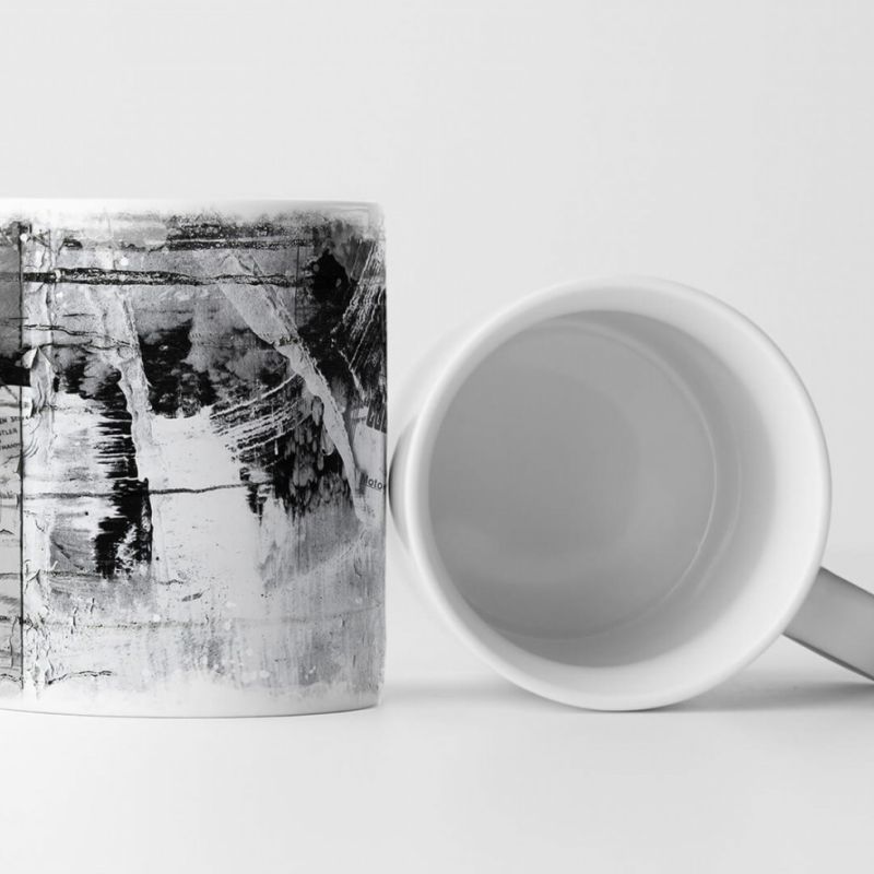 Tasse Geschenk moderne Kunst Schwarz Weiss