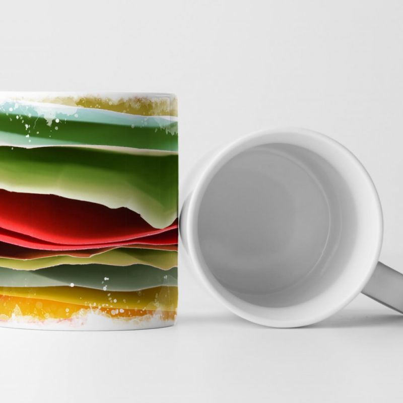 Tasse Geschenk Buntes Papier – Fotografie