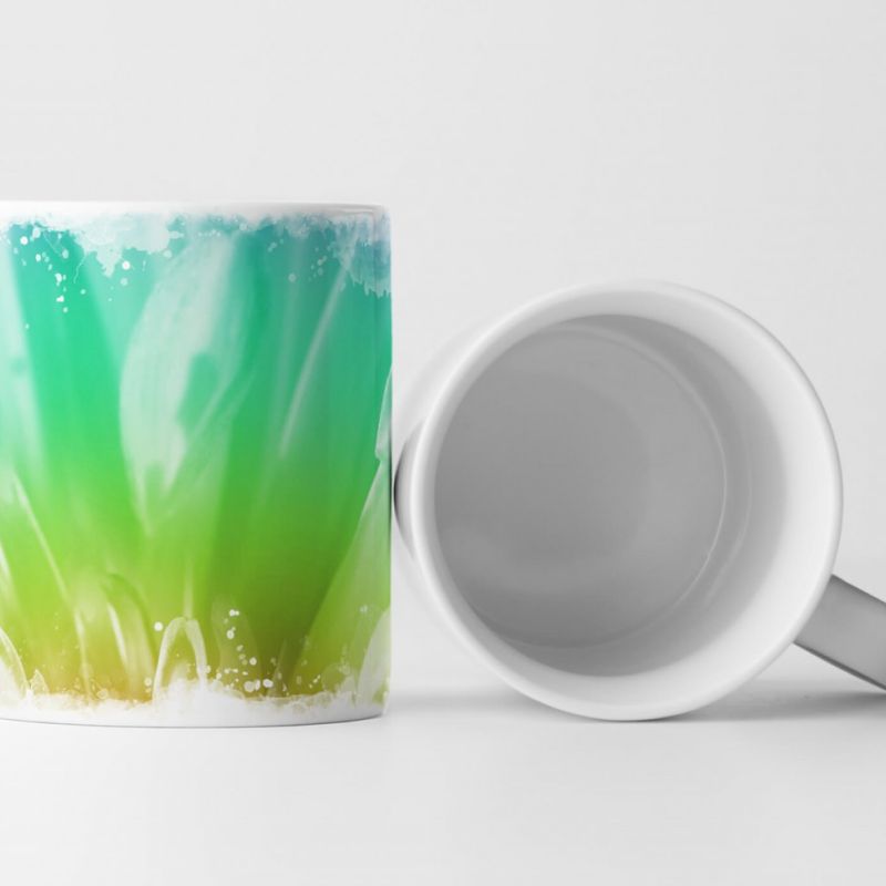 Tasse Geschenk Digitale Grafik – Regenbogen Blume