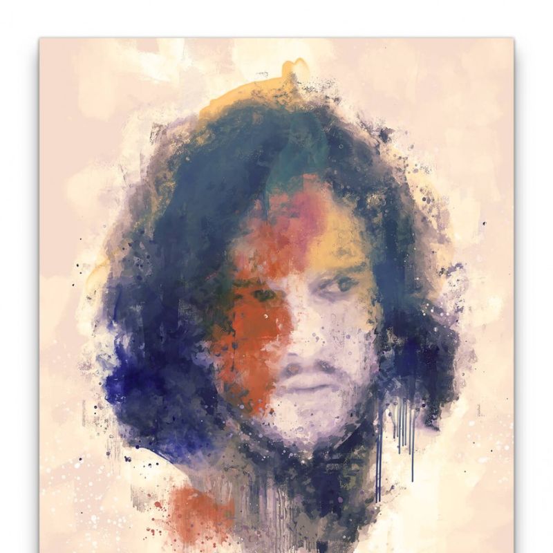 Game of Thrones Jon Schnee Porträt Abstrakt Kunst Kultserie 60x90cm Leinwandbild