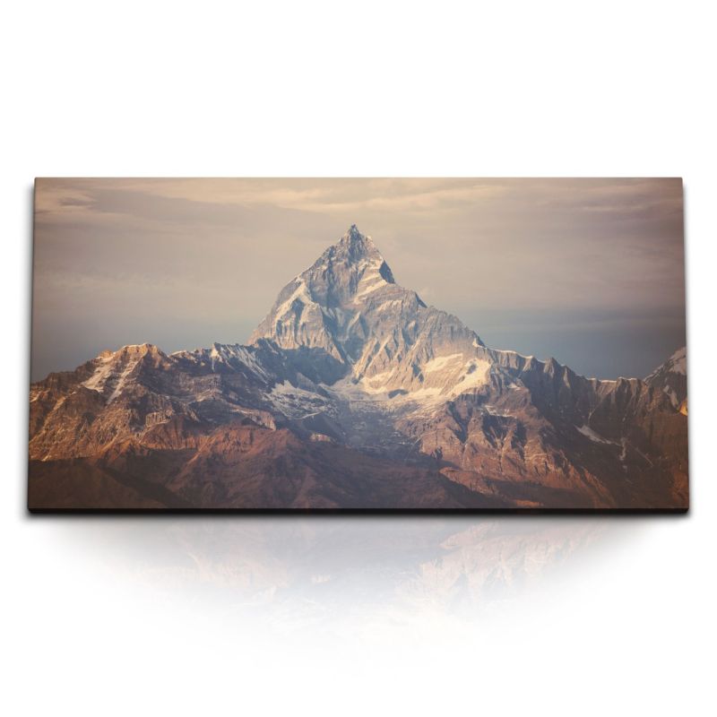 Kunstdruck Bilder 120x60cm Himalaya Berge Berggipfel Gipfel Natur Nepal