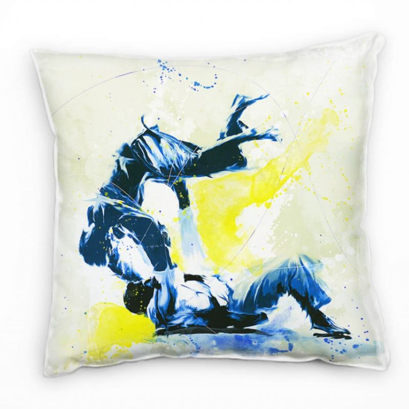 Judo III Deko Kissen Bezug 40x40cm für Couch Sofa Lounge Zierkissen