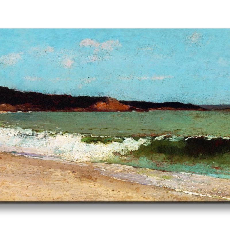 Remaster 120x60cm Winslow Homer weltberühmtes Wandbild Study for Eagle Head Strand Meer Zeitlos