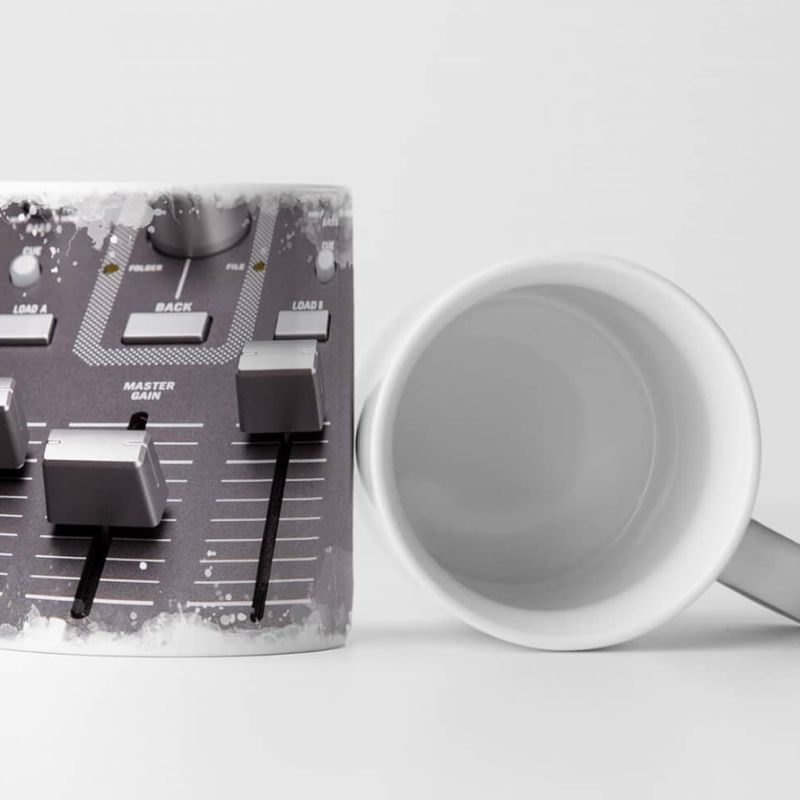 Tasse Geschenk Künstlerische Fotografie – DJ Mischpult im Detail