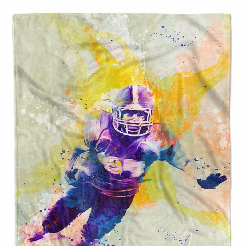 SplashArt Sport Handtuch Strandhandtuch Saunatuch Kuscheldecke Kunstvoll American Footbal