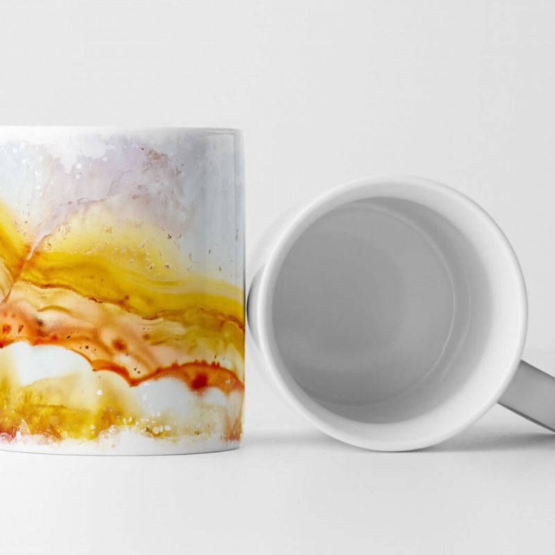 Tasse Geschenk Künstlerische Fotografie – Feurige Geode