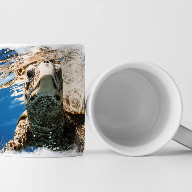 Tasse Geschenk Meeresschildkröte – Tierfotografie