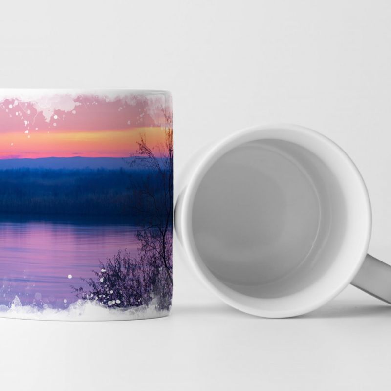 Tasse Geschenk Frühlingshafter Sonnenaufgang