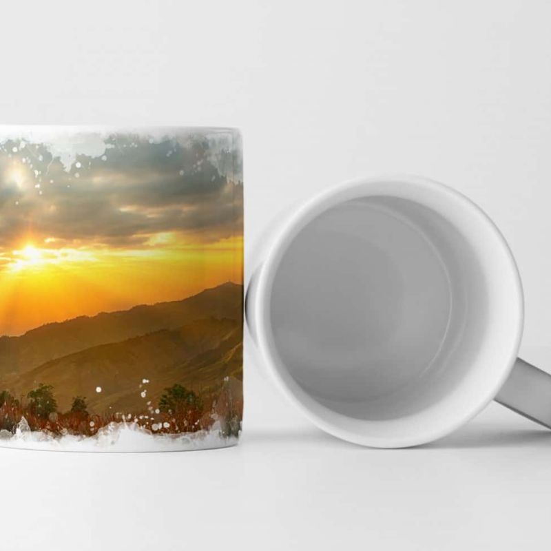 Tasse Geschenk Sonnenstrahlen – unberührte Natur