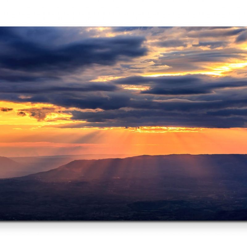 Sonnenuntergang Phetchabun – Leinwandbild