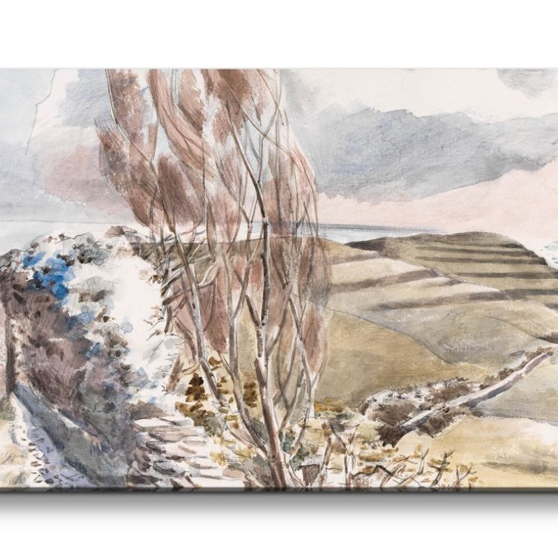 Remaster 120x60cm Paul Nash weltberühmtes Wandbild Worth Matravers Landschaft Küste Meer