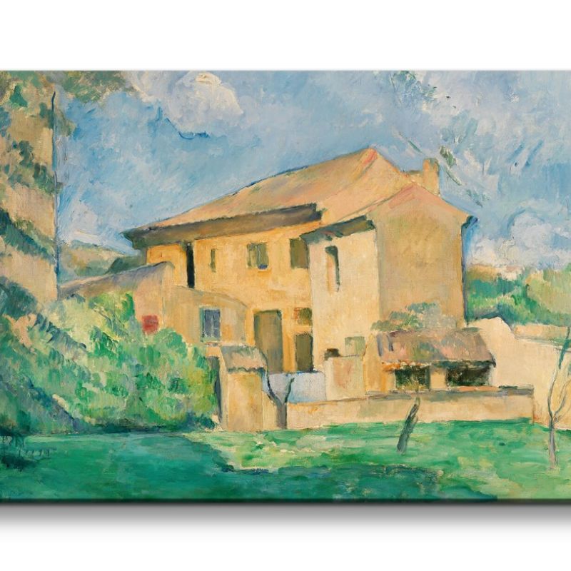 Remaster 120x60cm Paul Cézanne weltberühmtes Wandbild The Farm at the Jas de Bouffan