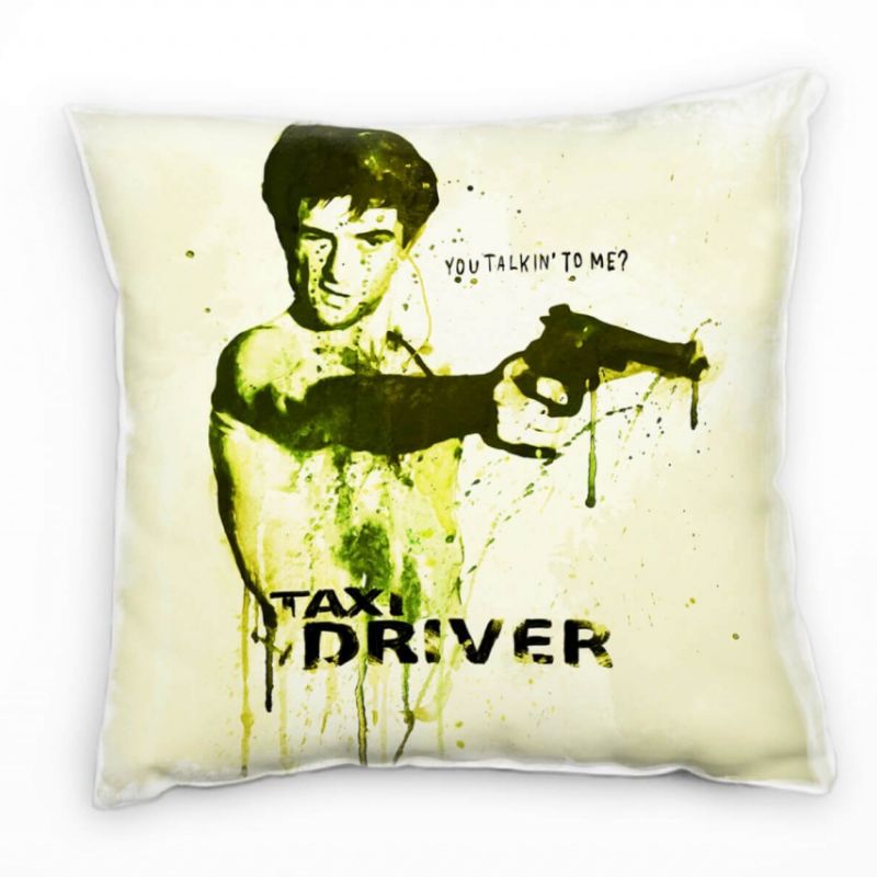 Robert De Niro Taxi Driver Deko Kissen Bezug 40x40cm für Couch Sofa Lounge Zierkissen