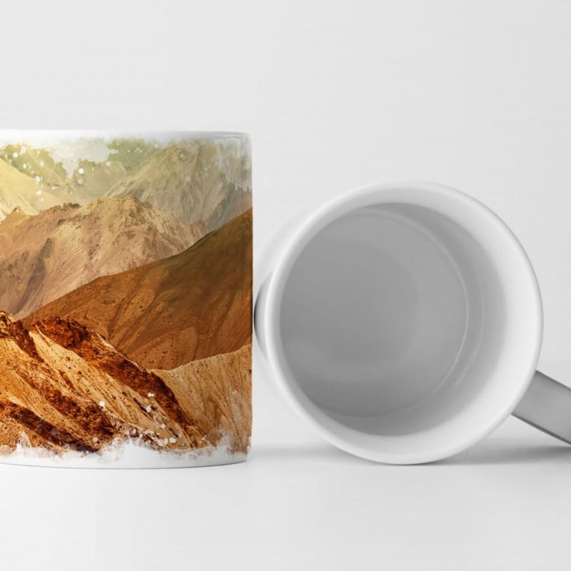 Tasse Geschenk Naturfotografie – farbenfrohe Felsenlandschaft