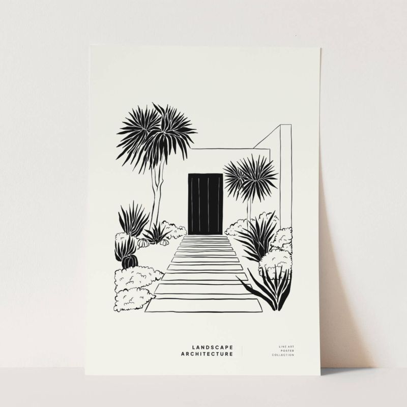 Graphische Kunst Modern Dekorativ Illustration Minimal Schwarz Weiß