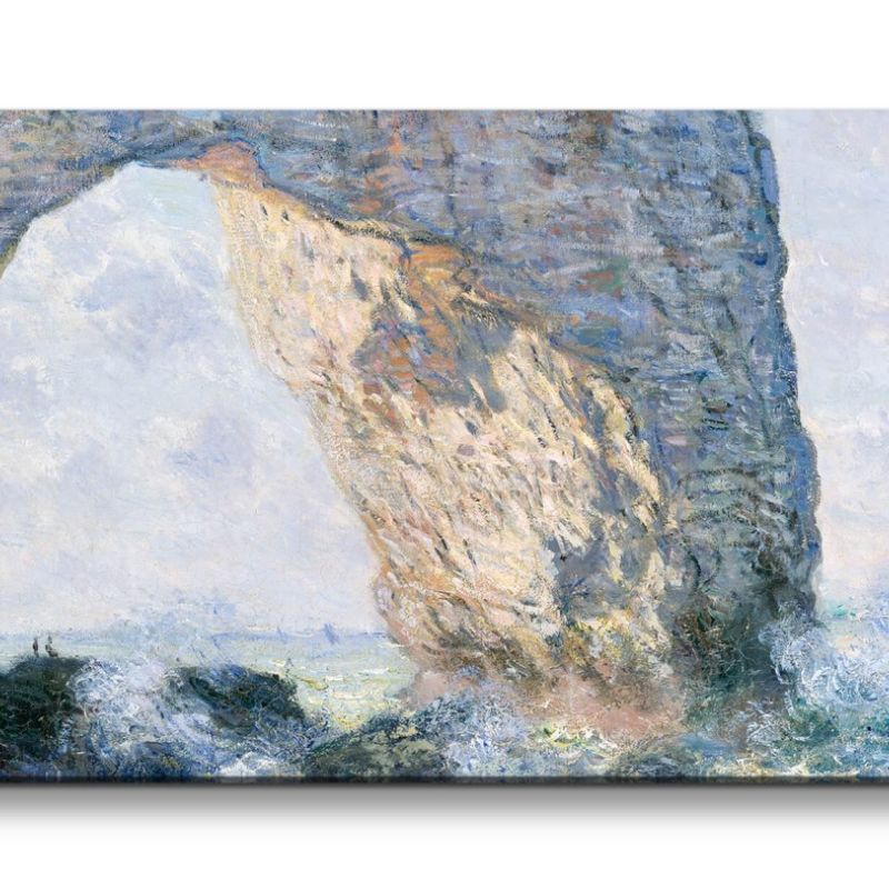 Remaster 120x60cm Claude Monet Impressionismus weltberühmtes Wandbild The Manneporte near Étretat