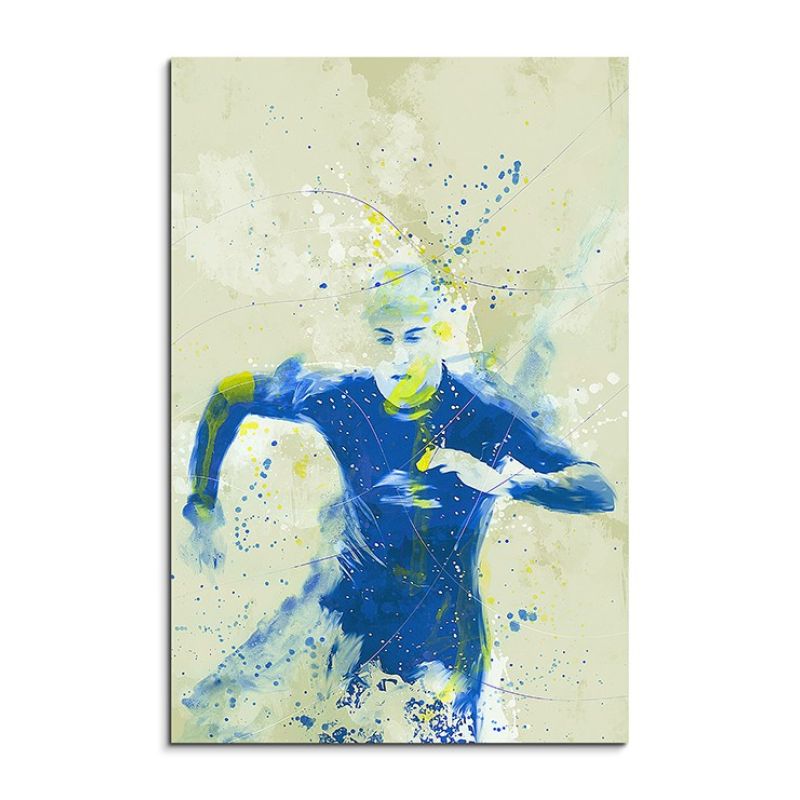 Triathlon 90x60cm SPORTBILDER Paul Sinus Art Splash Art Wandbild Aquarell Art