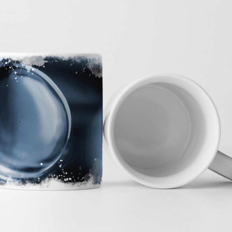 Tasse Geschenk Makroaufnahme – Wassertropfen