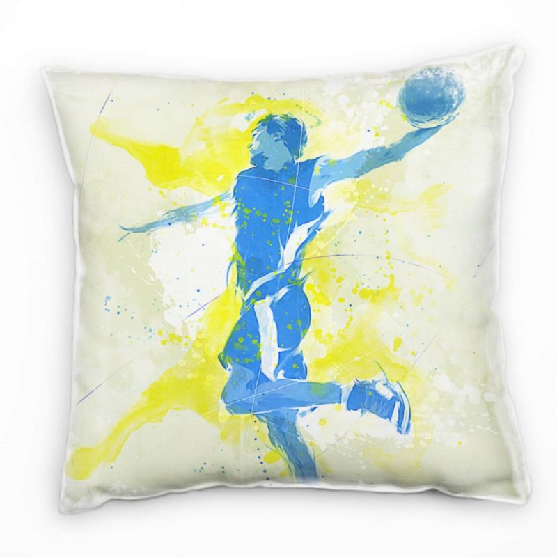 Basketball VI Deko Kissen Bezug 40x40cm für Couch Sofa Lounge Zierkissen