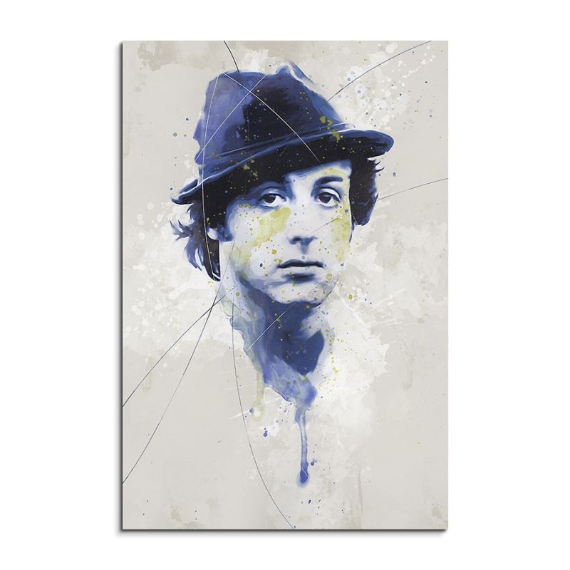 Rocky Sylvester-Stallone Aqua 90×60 cm Aquarell Kunstbild