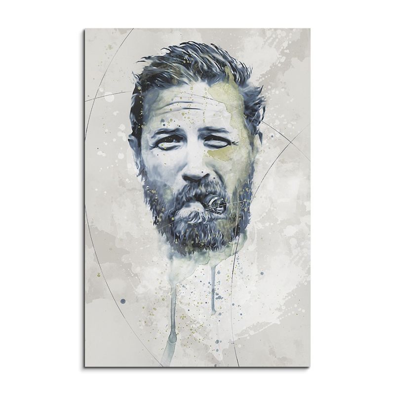 Tom-Hardy I Aqua 90×60 cm Aquarell Kunstbild