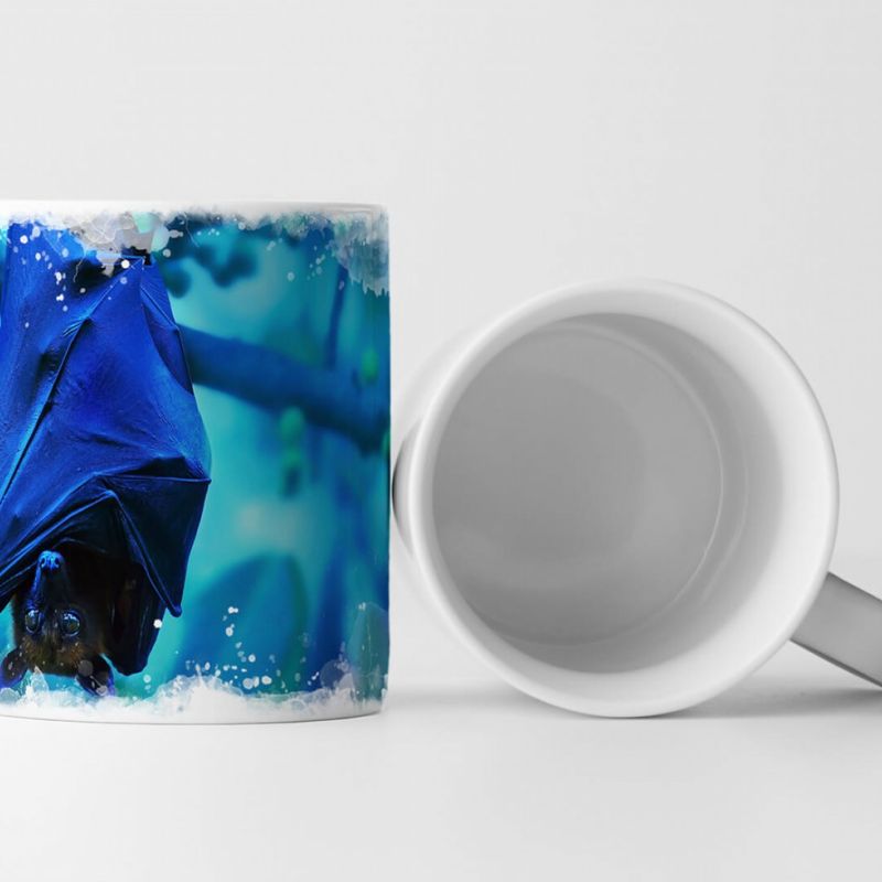 Tasse Geschenk Tierfotografie – Herunterhängende Fledermaus