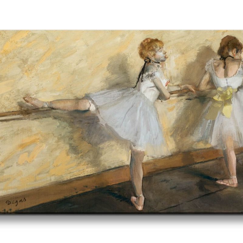 Remaster 120x60cm Edgar Degas weltberühmtes Wandbild Dancers Practicing at the Barre zeitlose Kunst