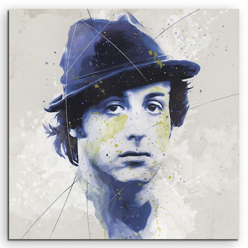 Rocky Sylvester-Stallone Aqua 90×60 cm Aquarell Kunstbild