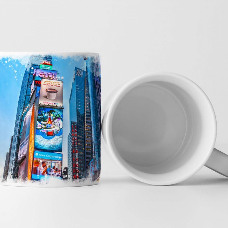 Tasse Geschenk Urbane Fotografie – Leuchtender Times Square New York City USA