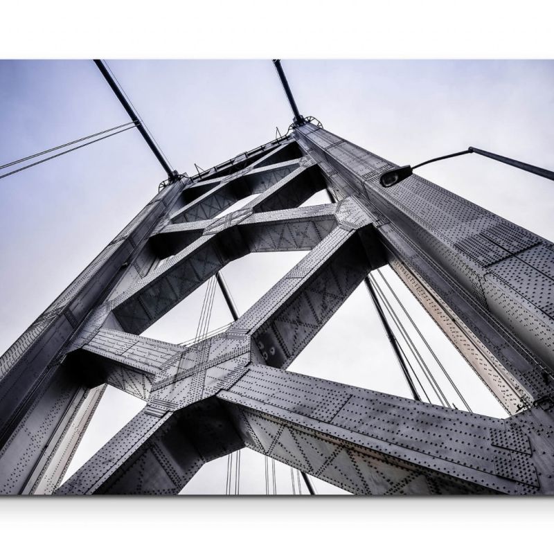 Detailaufnahme San-Francisco-Oakland-Bridge  – Leinwandbild