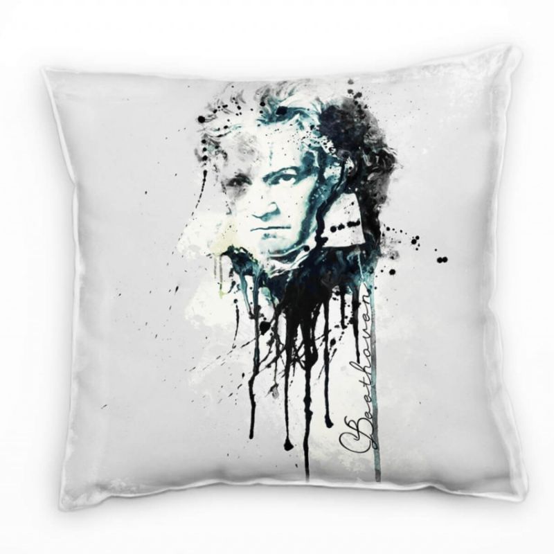 Ludwig van Beethoven Deko Kissen Bezug 40x40cm für Couch Sofa Lounge Zierkissen