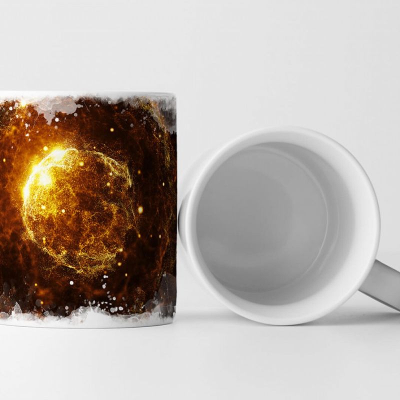 Tasse Geschenk Digitale Grafik – Explodierende Partikel