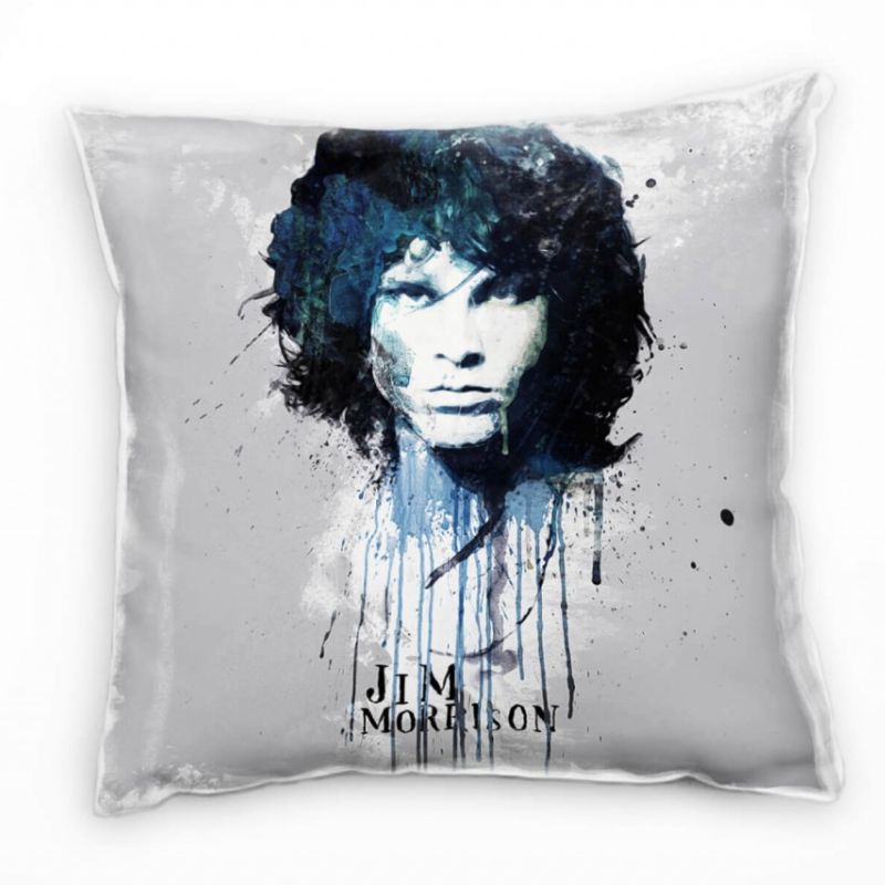 Jim Morrison Deko Kissen Bezug 40x40cm für Couch Sofa Lounge Zierkissen