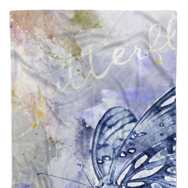 Handtuch Strandhandtuch Saunatuch Kuscheldecke SplashArt Tier Serie Kunstvoll Butterfly M