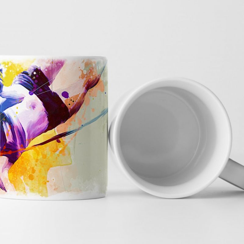 Stabhochsprung I Tasse als Geschenk,  Design Sinus Art