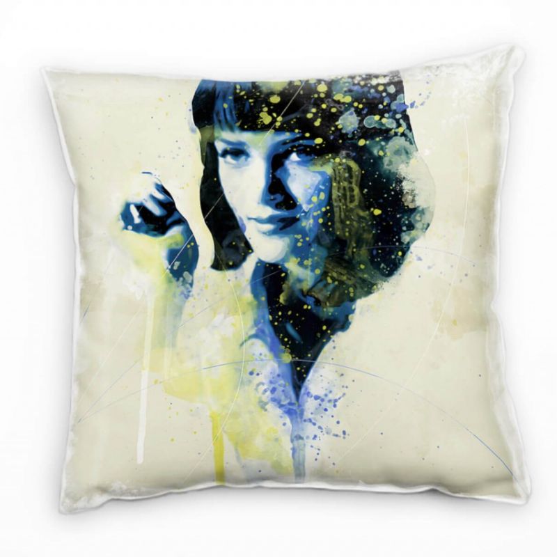 Uma Thurman Pulp Fiction II Deko Kissen Bezug 40x40cm für Couch Sofa Lounge Zierkissen