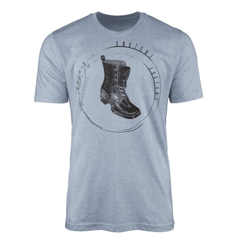 Vintage Herren T-Shirt Stiefel