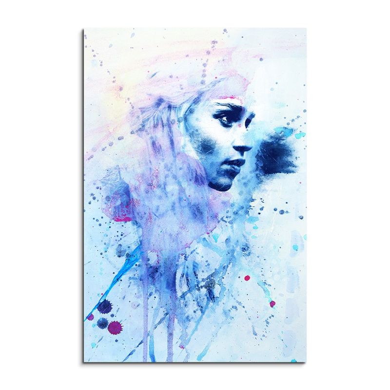 Daenerys Targarye II 90x60cm  Aquarell Art Leinwandbild