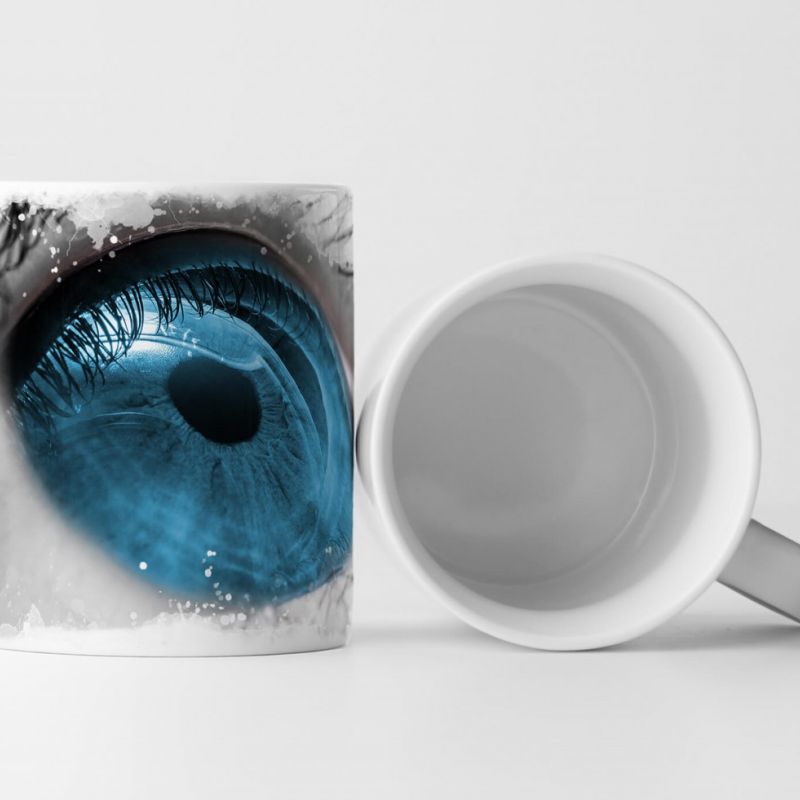 Tasse Geschenk Wunderschönes blaues Menschenauge