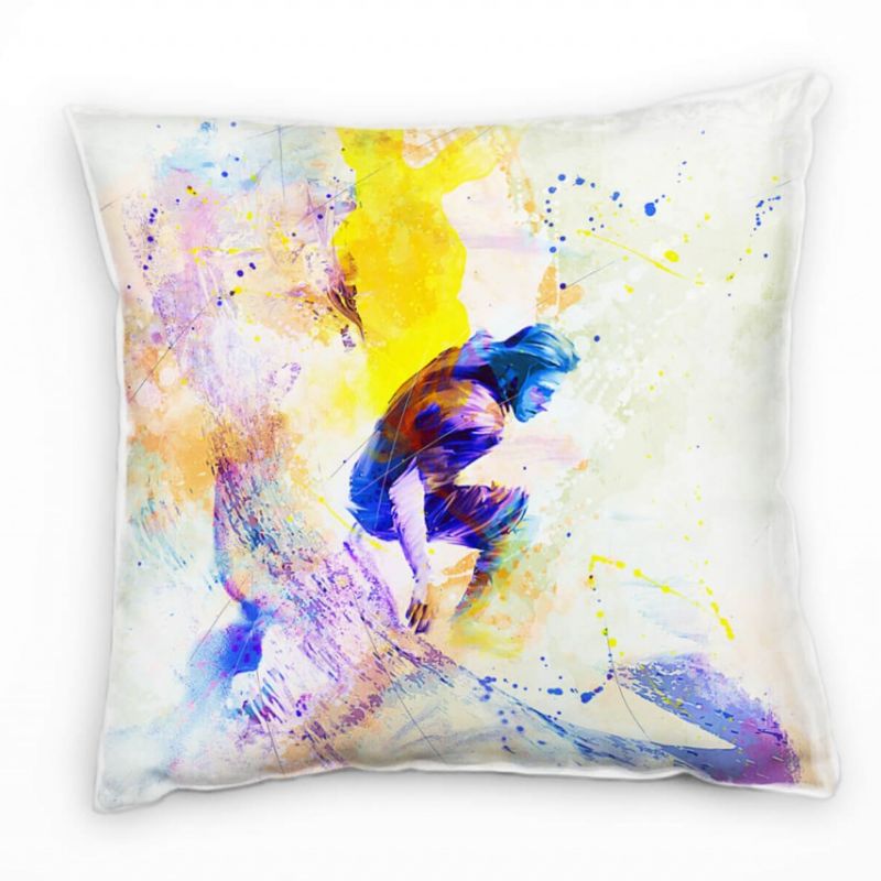 Surfer III Deko Kissen Bezug 40x40cm für Couch Sofa Lounge Zierkissen