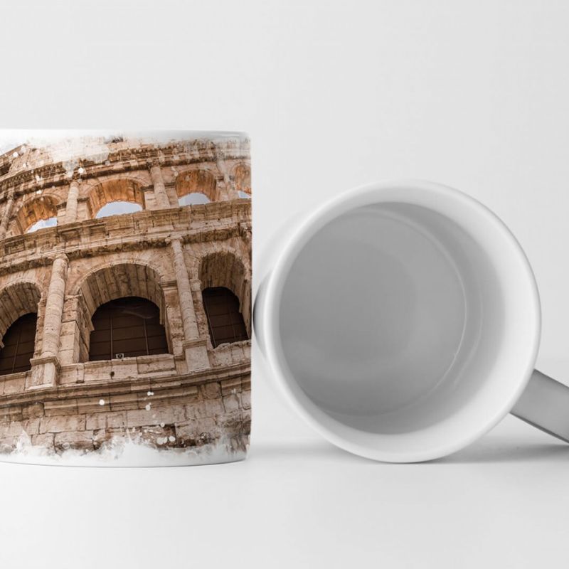 Tasse Geschenk Architekturfotografie – Colosseum in Rom Italien