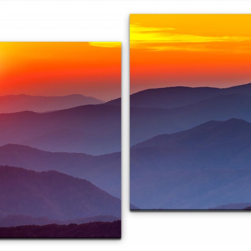 Gebirge mit Himmel Wandbild in verschiedenen Größen