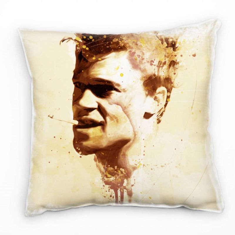 Brad Pitt Fight Club Deko Kissen Bezug 40x40cm für Couch Sofa Lounge Zierkissen