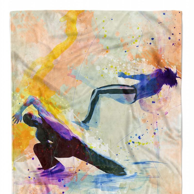 SplashArt Sport Handtuch Strandhandtuch Saunatuch Kuscheldecke Kunstvoll Capoeira I Sport