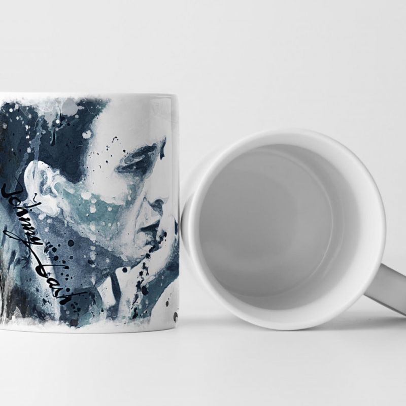 Johnny Cash II Tasse als Geschenk,  Design Sinus Art