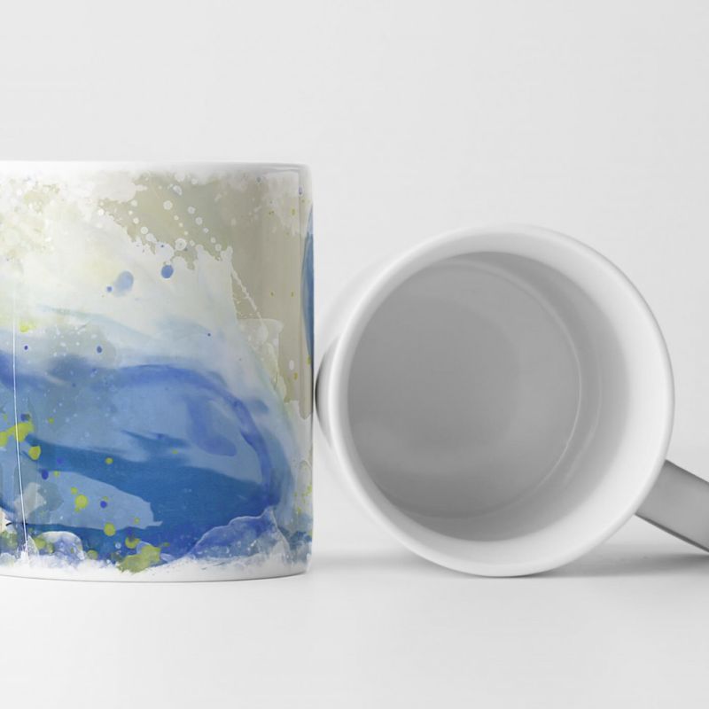 Swan Aqua Tasse als Geschenk,  Design Sinus Art