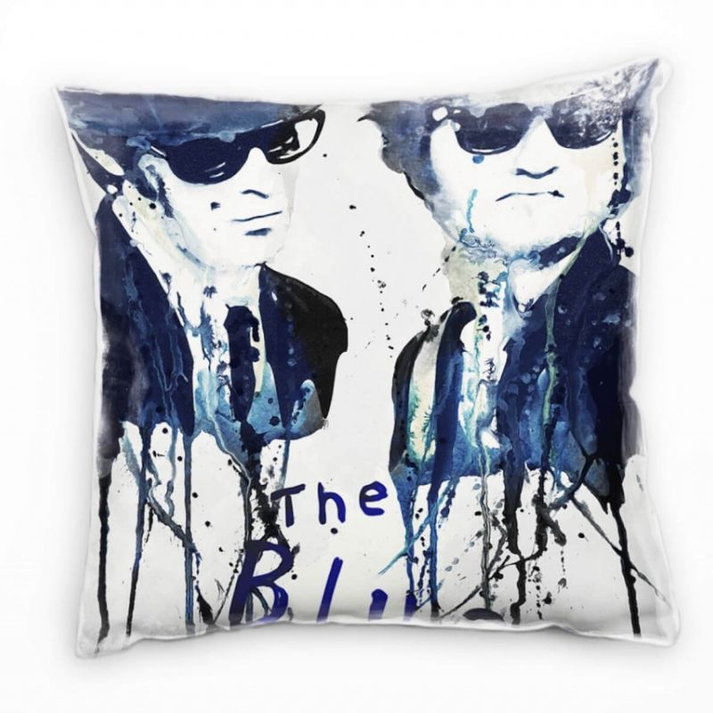 The Blues Brothers Deko Kissen Bezug 40x40cm für Couch Sofa Lounge Zierkissen