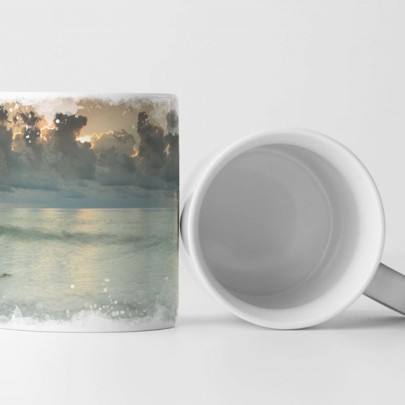 Tasse Geschenk Landschaftsfotografie – Meer in Phetchaburi Thailand