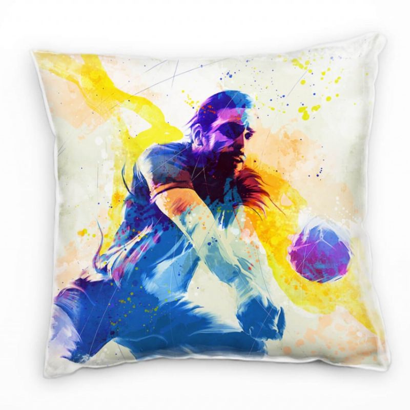 Volleyball II Deko Kissen Bezug 40x40cm für Couch Sofa Lounge Zierkissen